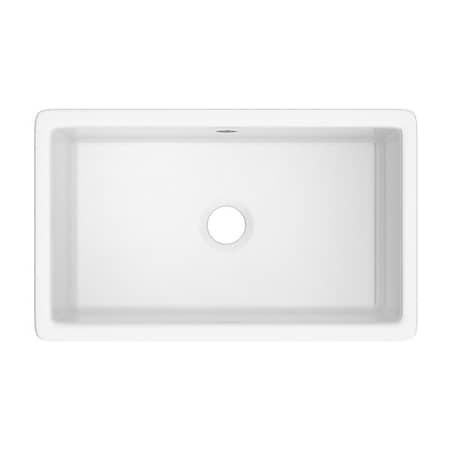 Rohl 30" Shaker Single Bowl Undermount Fireclay Kitchen Sink UM3018WH